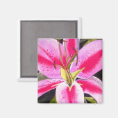 Hellrosa Lilie Teneriffa Blume Kunstmagnet Magnet (Vorderseite/Rückseite)