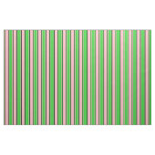 Hellrosa, Limettengrün und schwarz gefärbte Linien Stoff (Fat Quarter (45,7 x 55,9 cm))
