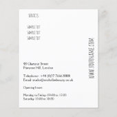 Hellrosa Lips Design Make-up Künstler Flyer (Hinten)