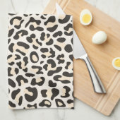 Hellrosa Luxe Leopard Print Retro Küchentücher (Viertel Falte)