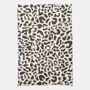 Hellrosa Luxus-Leopardenprint Retro-Küchenhandtuch Geschirrtuch