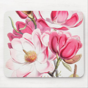 Hellrosa Magnolie-Mauspad Mousepad