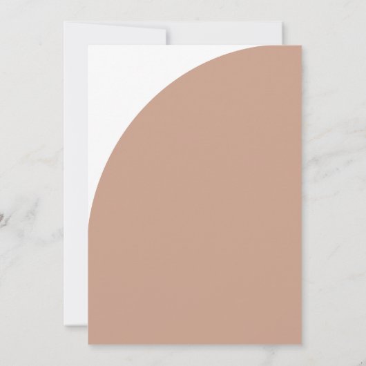 Hellrosa Marsch Moderne, einfache, minimalistische Einladung (Rückseite)