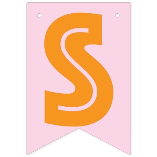 HELLROSA MEHRFARBIGES ☆ SÜSSES BABY ☆ ZEICHEN WIMPELKETTE (Erste Fahne)