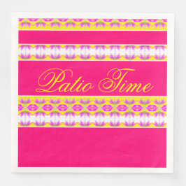 Hellrosa mit Gelb Serviette