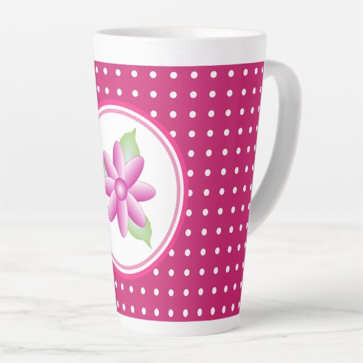 Hellrosa mit Weiß Milchtasse (Rechte Ecke)