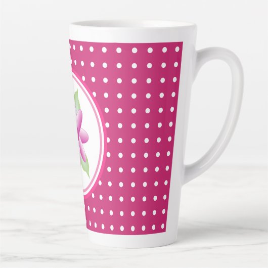 Hellrosa mit Weiß Milchtasse (Rechts)