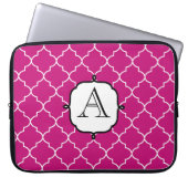 Hellrosa Monogram-Notebookschlauch Laptopschutzhülle (Vorderseite)