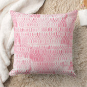 Hellrosa Muster für zeitgenössische Spitzen Kissen (Decke)