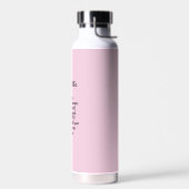 Hellrosa Mutige Bibelvers Custom Name Einfach Trinkflasche (Links)