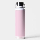 Hellrosa Mutige Bibelvers Custom Name Einfach Trinkflasche (Rückseite)