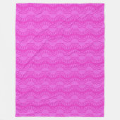 hellrosa neon-helle geometrische Muster Fleecedecke (Vorderseite)