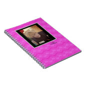 hellrosa neon-helle geometrische Muster Notizblock (Rechte Seite)