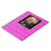 hellrosa neon-helle geometrische Muster Notizblock (Linke Seite)