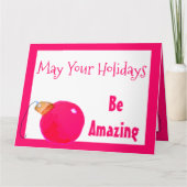 Hellrosa, nichttraditionell gestylt karte (Vorderseite)