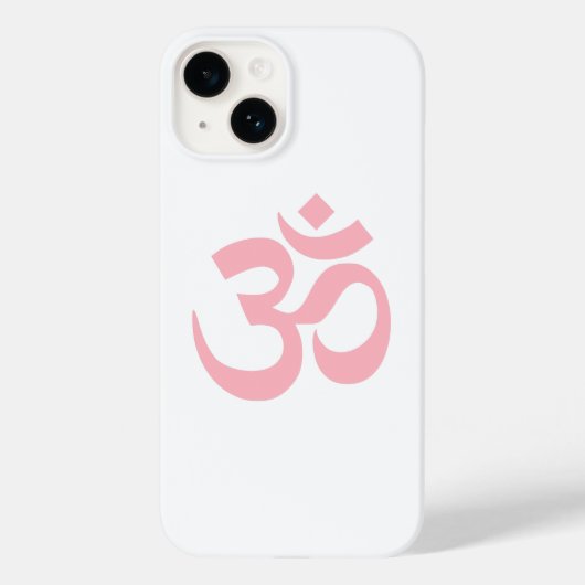 Hellrosa Om-Symbol Case-Mate iPhone Hülle (Rückseite)