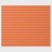 Hellrosa Orange Trendy Modern Geometric Muster Geschenkpapier (Flach)
