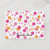 Hellrosa Owl Baby Visitenkarte (Rückseite)