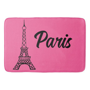Hellrosa Paris Eiffelturm Bad Mat Rug Badematte