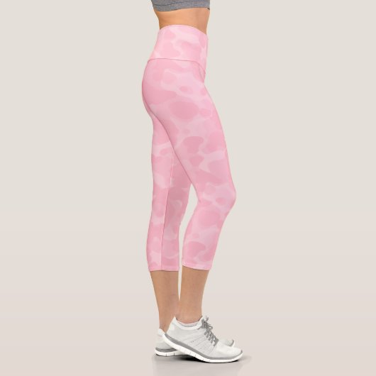 Hellrosa Pastel Classic Camouflage Camouflage Must Capri Leggings (Rechts)