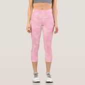 Hellrosa Pastel Classic Camouflage Camouflage Must Capri Leggings (Vorderseite)