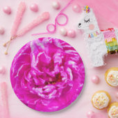 Hellrosa Peony Tellers, 9", Rundpapier Pappteller (Party)