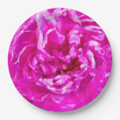 Hellrosa Peony Tellers, 9", Rundpapier Pappteller (Vorderseite)