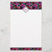 Hellrosa personalisiert briefpapier (Vorderseite)