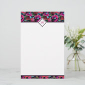 Hellrosa personalisiert briefpapier (Stehend Vorderseite)