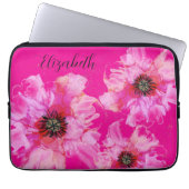 Hellrosa Personalisiert Laptopschutzhülle (Vorderseite)