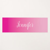 Hellrosa personalisierter Ombre Yogamatte (Vorderseite (Horizontal))