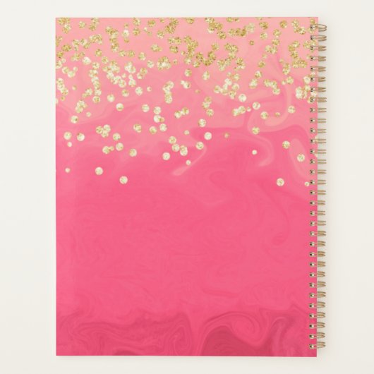 Hellrosa Personalisierter Planer (Rückseite)