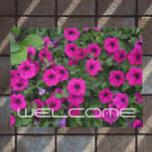 Hellrosa Petunias floraler Empfang Fußmatte