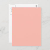 Hellrosa Pfirsich Pink Pink Pastel Girly Stuff Postkarte (Vorne/Hinten)