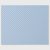 Hellrosa Polka Dot auf blauem Wrapping Paper Geschenkpapier (Flach)