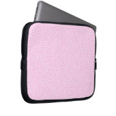 hellrosa Polka Dot Laptop-Ärmel Laptopschutzhülle (Vorne Rechts)