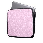 hellrosa Polka Dot Laptop-Ärmel Laptopschutzhülle (Vorderseite Links)