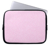hellrosa Polka Dot Laptop-Ärmel Laptopschutzhülle (Vorderseite)