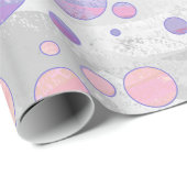 Hellrosa Polka Dot Muster Geschenkpapier (Rolleneckpunkt)