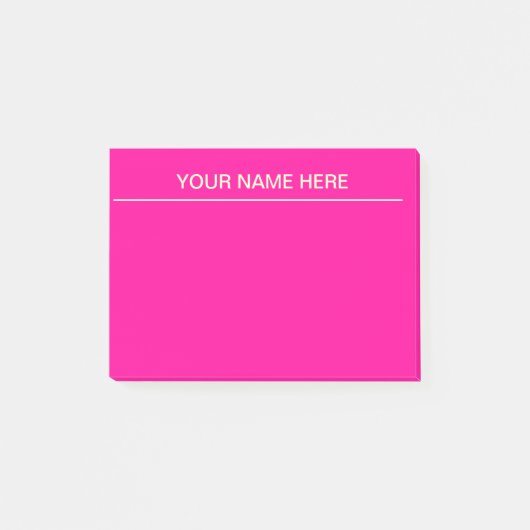 Hellrosa Post - Anmerkungen Post-it Klebezettel (Vorderseite)