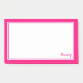 Hellrosa Post It Note for Suzy oder Sie Post-it Klebezettel (Vorderseite)