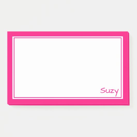 Hellrosa Post It Note for Suzy oder Sie Post-it Klebezettel (Vorderseite)