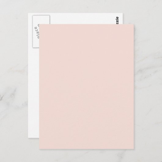 hellrosa postkarte (Vorne/Hinten)