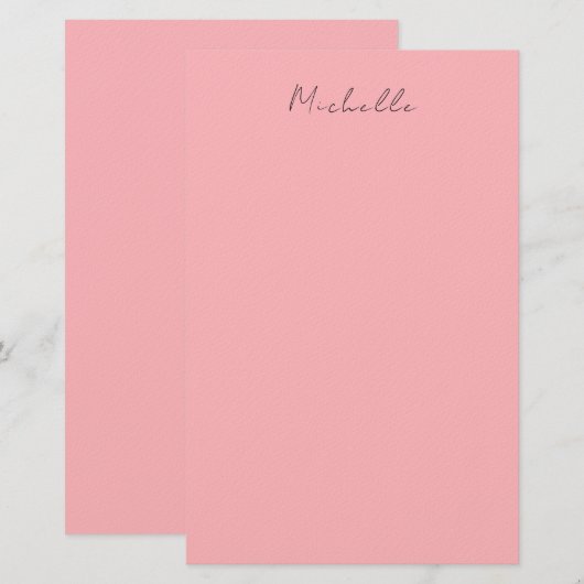 Hellrosa professionell einzigartige klassische Han Briefpapier (Vorne/Hinten)