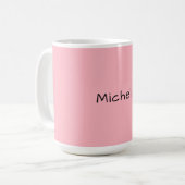 Hellrosa professionelle einzigartige, casual Hands Kaffeetasse (Vorderseite Links)