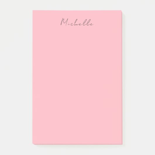 Hellrosa professionelle einzigartige klassische Ha Post-it Klebezettel (Vorderseite)