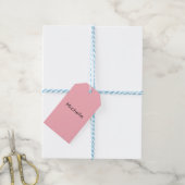 Hellrosa professionelle einzigartige, lässige Hand Geschenkanhänger (Mit Garn)