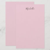 Hellrosa professionelles einzigartiges klassisches briefpapier (Vorne/Hinten)