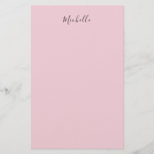 Hellrosa professionelles einzigartiges klassisches briefpapier (Vorderseite)