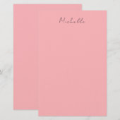 Hellrosa professionelles einzigartiges klassisches briefpapier (Vorne/Hinten)